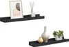 vidaXL Modanature per quadri 2 pezzi nero 40x9x3 cm MDF Anteprima dell’immagine prodotto 1