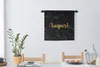 MuchoWow® Wandteppich Wandbehang Kalender - August - Gold - Produktbild-Vorschau 2