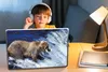 MuchoWow® Laptop Aufkleber Sticker Cover Bär - Fisch - Produktbild-Vorschau 3