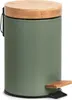ZELLER Treteimer 3l salbeifarben, Bambus 16,8x24cm Produktbild-Vorschau 1