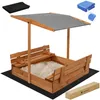 Springos® Pieskovisko so strieškou 120x120 cm Pieskovisko z Náhľad obrázku produktu 1