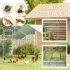 PawHut Hühnerstall Freilaufgehege aus Stahl, 3 x 4 x 1,95 m Produktbild-Vorschau 6