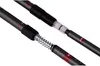 Close-up view of the adjustable sections of two trekking poles, showing the spring mechanism and locking collars. Náhľad obrázku produktu
