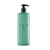 A green shampoo bottle with a black pump dispenser, presented on a white background. Anteprima dell’immagine prodotto