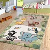 TT Home Kinderzimmer Teppich Dschungel Zoo Tiere Zebra Produktbild-Vorschau 1