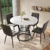 Sweiko wit met metalen poten (1 stuk), keukentafel, stevig Productafbeelding-voorbeeld 1
