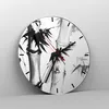 Wanduhr - Rund - Glasuhr - Asiatisch Aquarell Bambus - Produktbild-Vorschau 4