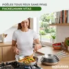 Set de 2 poêles de cuisson 24/28 cm en inox sans  Voir les images du produit 2