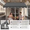 tectake® Klemmmarkise mit Handkurbel einfache Montage Produktbild-Vorschau 2