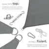 tectake® Sonnensegel Sunny HDPE mit 185 g/m² und 87 % Produktbild-Vorschau 3