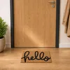 Relaxdays deurmat van kokosvezel, met de tekst "Hello", Productafbeelding-voorbeeld 9