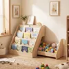 COSTWAY 4 stufiges Kinder Bücherregal, Kinderregal mit Fach Produktbild-Vorschau 8