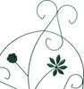 Close-up of decorative metal garden fencing with floral elements. Anteprima dell’immagine prodotto