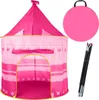 A pink princess castle play tent with poles and a carrying case. Náhled obrázku produktu
