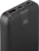 Close-up of the top and side of a black power bank. Náhľad obrázku produktu