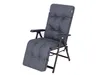 A gray recliner chair with a padded cushion, shown from a slightly elevated side angle against a white background. Produktbild-Vorschau