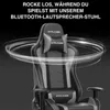A gaming chair with swirling light effects around it. Produktbild-Vorschau