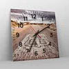 Wanduhr - Quadrat - Glasuhr - USA Route 66 Reise - 30x30cm Produktbild-Vorschau 4