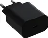 A black USB-C charger adapter with European-style prongs. Produktbild-Vorschau
