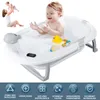 OYAJIA Babybadewanne Faltbar 81 cm Grau mit Thermometer und Produktbild-Vorschau 7