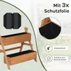 WOLTU Hochbeet mit 2 Blumenkästen, Holz Blumentreppe, mit Produktbild-Vorschau 6