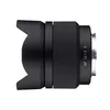 A side view of a black camera lens with a lens hood attached, set against a white background. Náhľad obrázku produktu