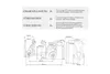 Diagrams and text detailing the specifications and requirements for a three-wheeled scooter. Produktbild-Vorschau