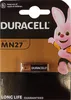 A Duracell MN27 battery in its retail packaging, featuring the Duracell bunny mascot. Produktbild-Vorschau