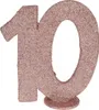 A glitter-covered number '10' decoration. Produktbild-Vorschau