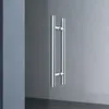 A close-up of a modern glass sliding door handle. Produktbild-Vorschau