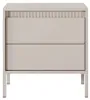 Nachtkastje, nachtkast, FERRATO, 54 cm, beige, geribbeld, Productafbeelding-voorbeeld 5