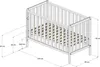 ZEE BAMBI Culla Co-Sleeping Affiancabile Mint 120x60 cm con Anteprima dell’immagine prodotto 2
