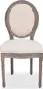 vidaXL: Juego de 4 sillas de comedor, color crema, Vista previa de la imagen del producto 2