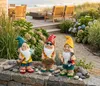 Formano 3er Set Gartenzwerge Gartendeko Figuren aus Produktbild-Vorschau 2