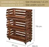 STOLMAK Drewniana Skrzynka na Owoce na Kółkach 57x79x30 cm Podgląd zdjęcia produktu 2