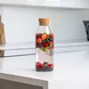 Carafe en verre Relaxdays, bouchon en liège, lot de 2, 1,2 Voir les images du produit 2