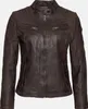 Veste en cuir pour femme Tazzio F522 (marron, M) Voir les images du produit 8