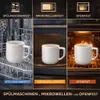 Kaffeetassen 6er Set Tassen Kaffeebecher Kaffeetasse Weiß Produktbild-Vorschau 2