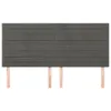 Kopfteile 4 Stk. Dunkelgrau 100x5x78/88 cm Samt Produktbild-Vorschau 3