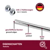 HOOZ Kleiderstange Chrom mit Halterung in 5 Längen 60 - Produktbild-Vorschau 2