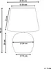 BELIANI Stolní lampa hnědá a modrá porcelánová základna Náhled obrázku produktu 7