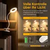 Leselampe Buch Klemme Aufladbar 3 Farbtemperatur Dimmbar Produktbild-Vorschau 5
