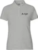 Huuraa Damen Polo Shirt Mr. Right Schriftzug L Sport Grey Produktbild-Vorschau 1