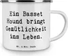 Mr. & Mrs. Panda Pott Spruch Basset Hound Gemütlichkeit - Produktbild-Vorschau 3