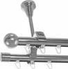 Innenlauf Gardinenstange Edelstahl Look, Durchmesser 20mm, Produktbild-Vorschau 1