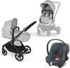 Cybex Kinderwagen 3 in 1 Cybex EOS Schwarz Lava Grau Produktbild-Vorschau 11