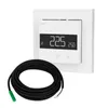 A white thermostat with a black cable and a green sensor. Anteprima dell’immagine prodotto
