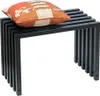 DanDiBo Hocker Metall Schwarz Sitzbank Massiv Wetterfest 60 Produktbild-Vorschau 8