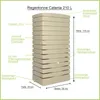 FLORANTIA Regentonne Catania 210 Liter beige sandstein Produktbild-Vorschau 2