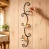 DanDiBo Wandteelichthalter Metall Wand Schwarz Emma 68 cm Produktbild-Vorschau 4